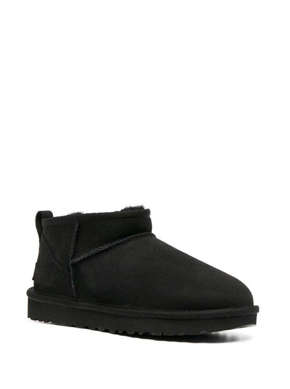 Schwarze „Ultra Mini“-Stiefel aus Wildleder für Damen