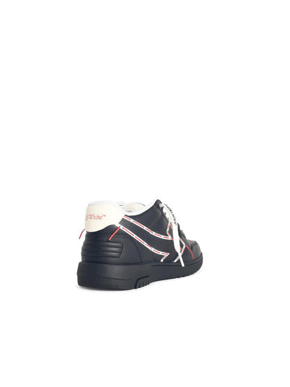 Off-White – Schwarze Sneakers mit „Ooo“-Print und -Stitching