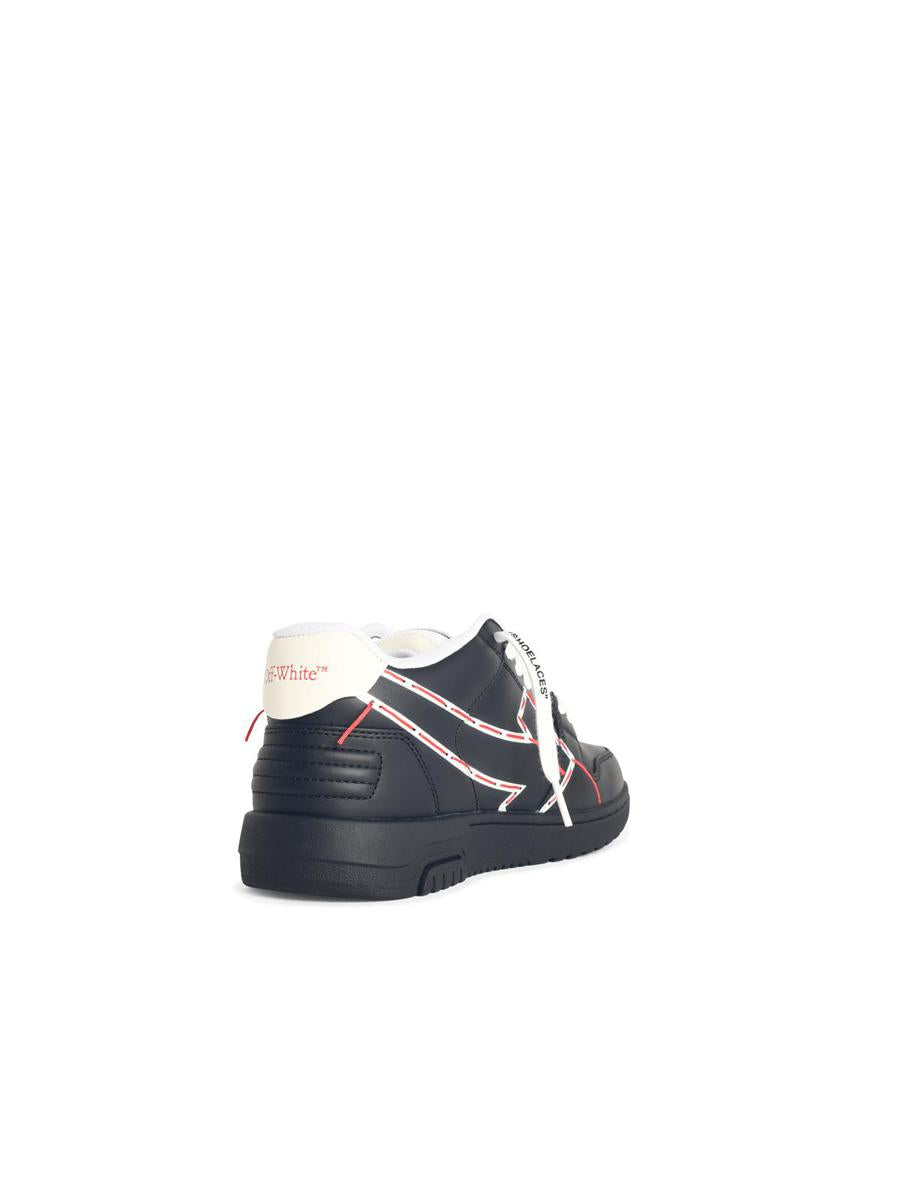 Off-White – Schwarze Sneakers mit „Ooo“-Print und -Stitching