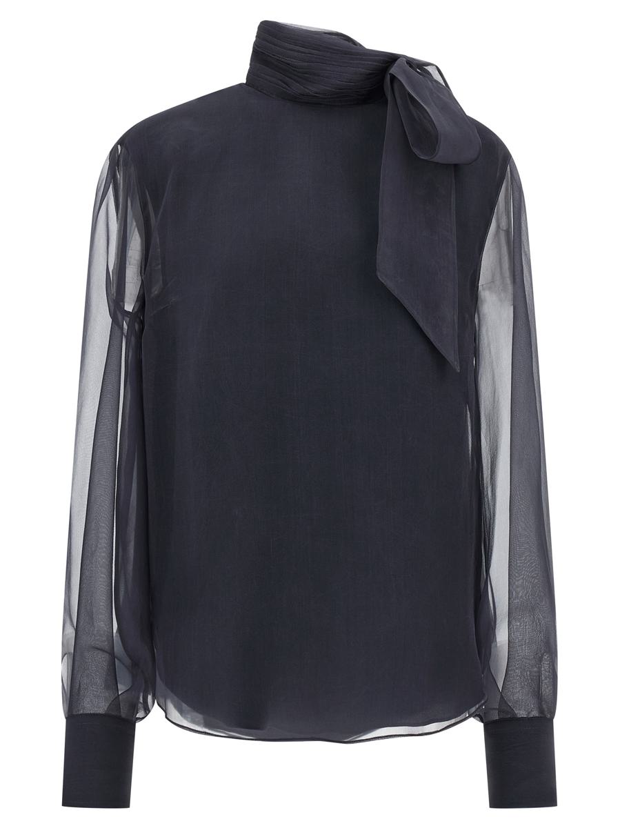 Brunello Cucinelli Bluse aus knuspriger Seide