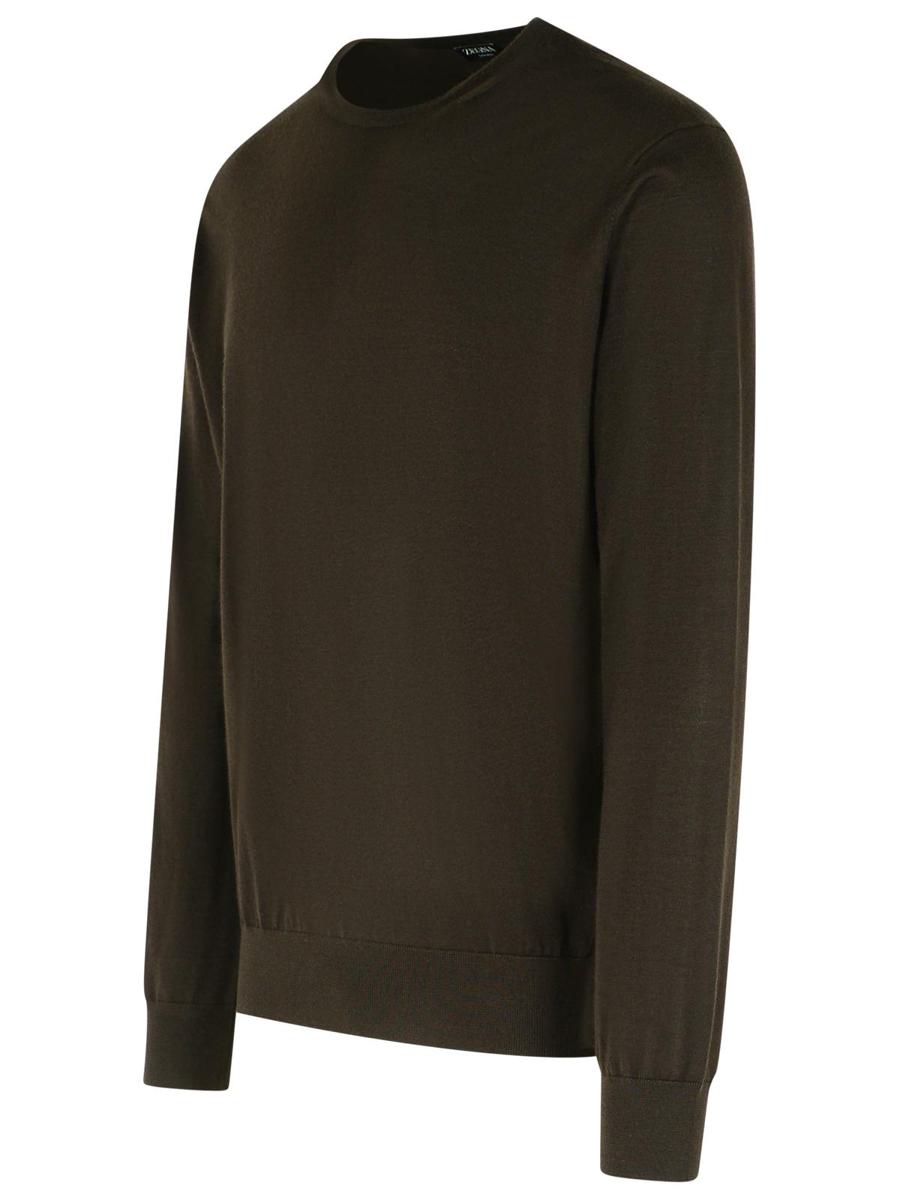 Zegna – Pullover aus Kaschmirmischung in Braun