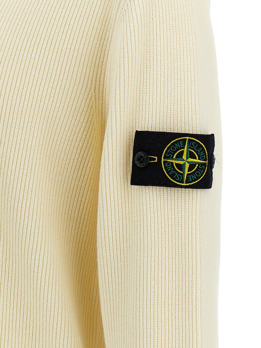 Stone Island Gerippter Wollpullover
