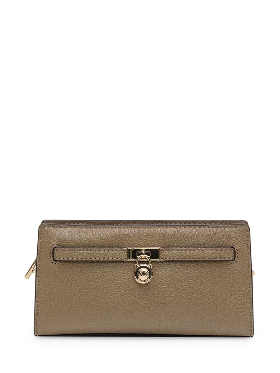 Michael Kors Michael Kors Taupe Leder Geldbörse