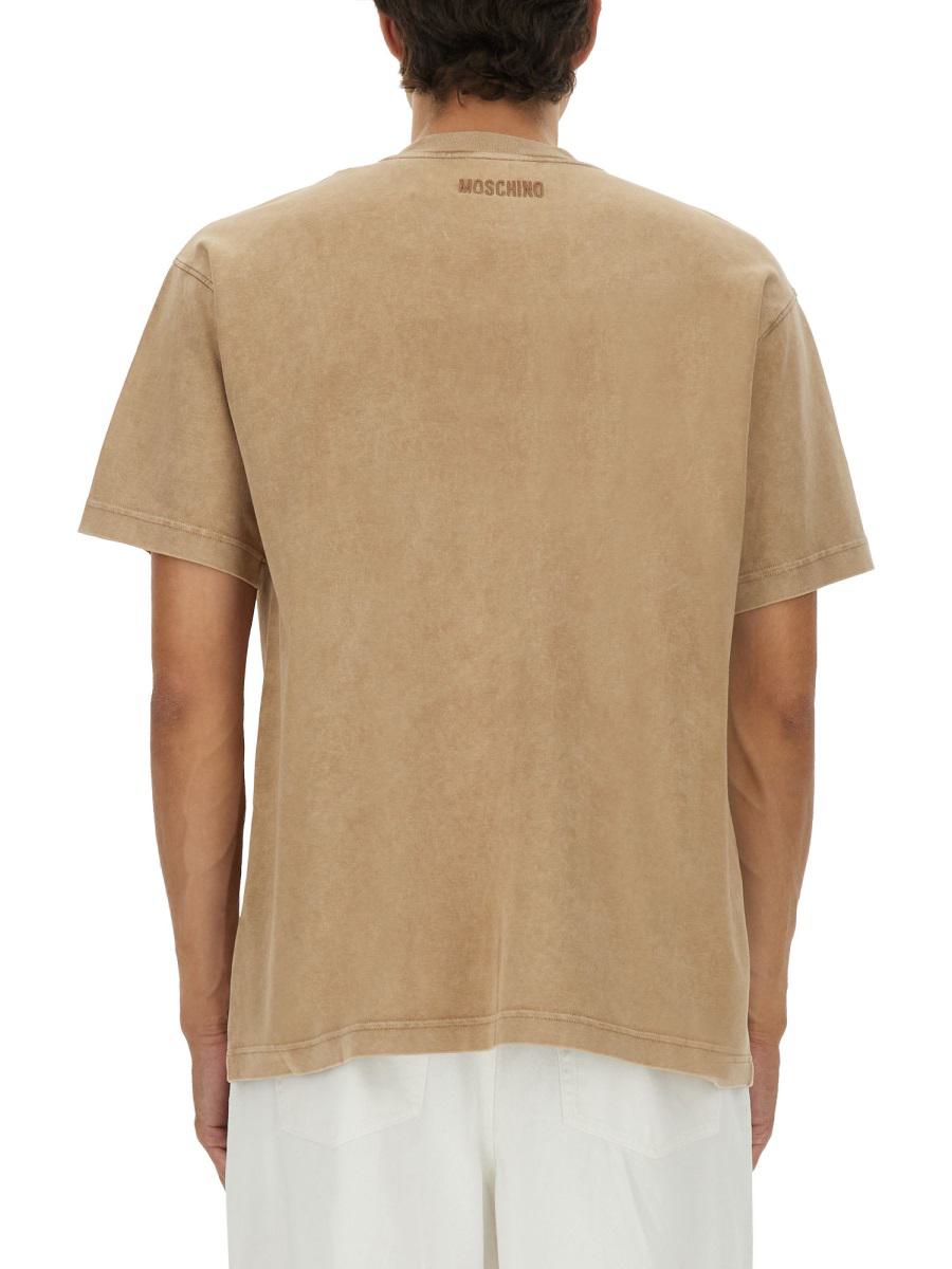 Moschino „Smiley®“ T-Shirt aus schwerer Baumwolle