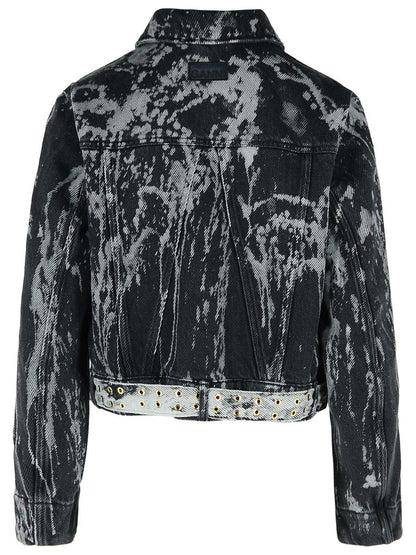 Schwarze Jeansjacke von Ganni