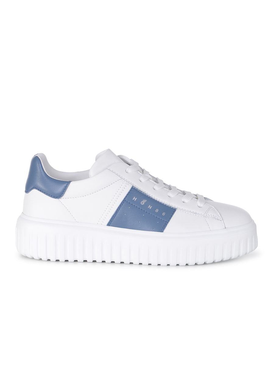 Hogan – Weiße Sneakers mit H-Streifen