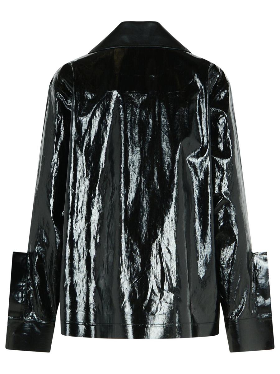 Jil Sander Schwarze Leinenjacke