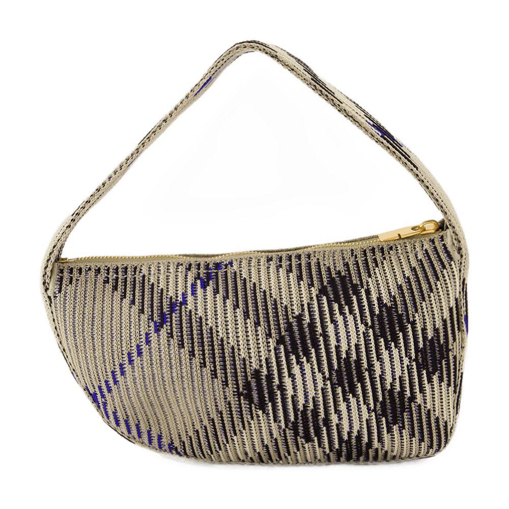 Burberry – Baguette-Geldbörse aus Strick