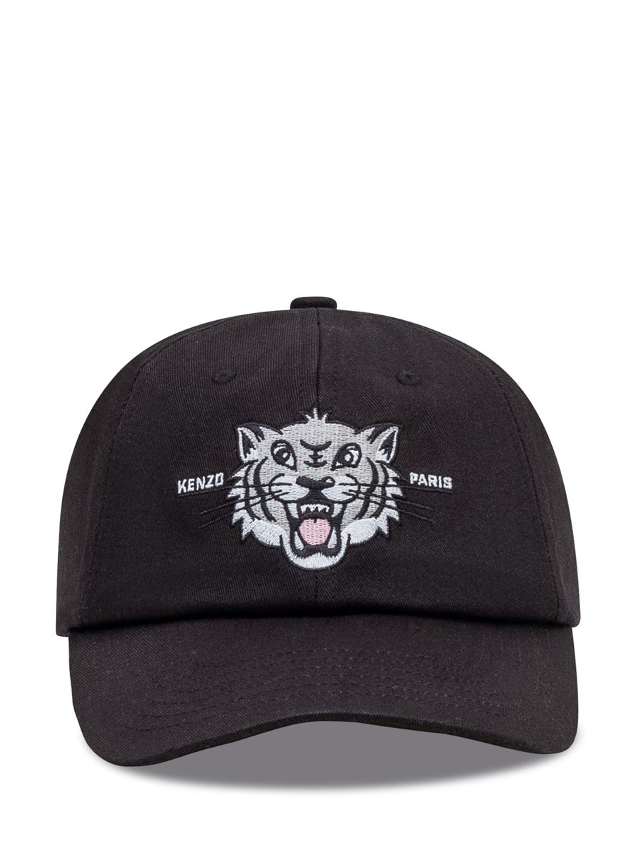 Kenzo Kenzo Schwarze Kappe mit Tiger