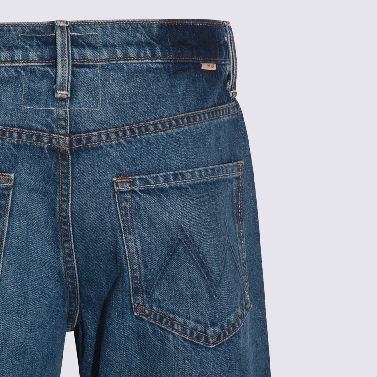 Blaue Baumwoll-Denim-Jeans von Mother