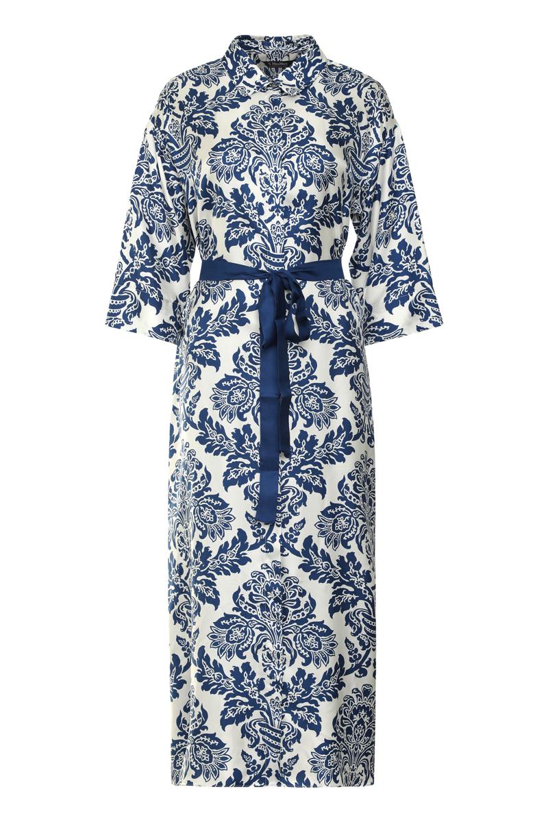 'S Max Mara Camelia Bedrucktes Seidenhemdkleid