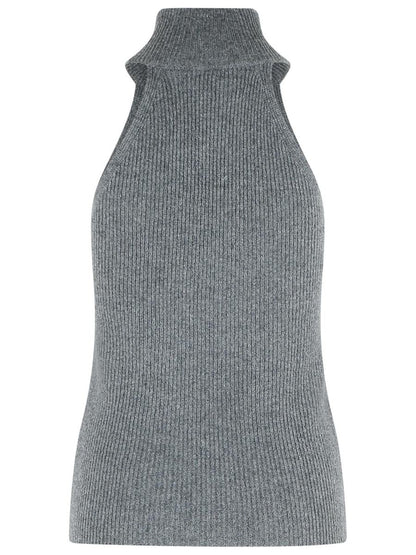 Lisa Yang 'Freya' Graphit-Kaschmir-Top