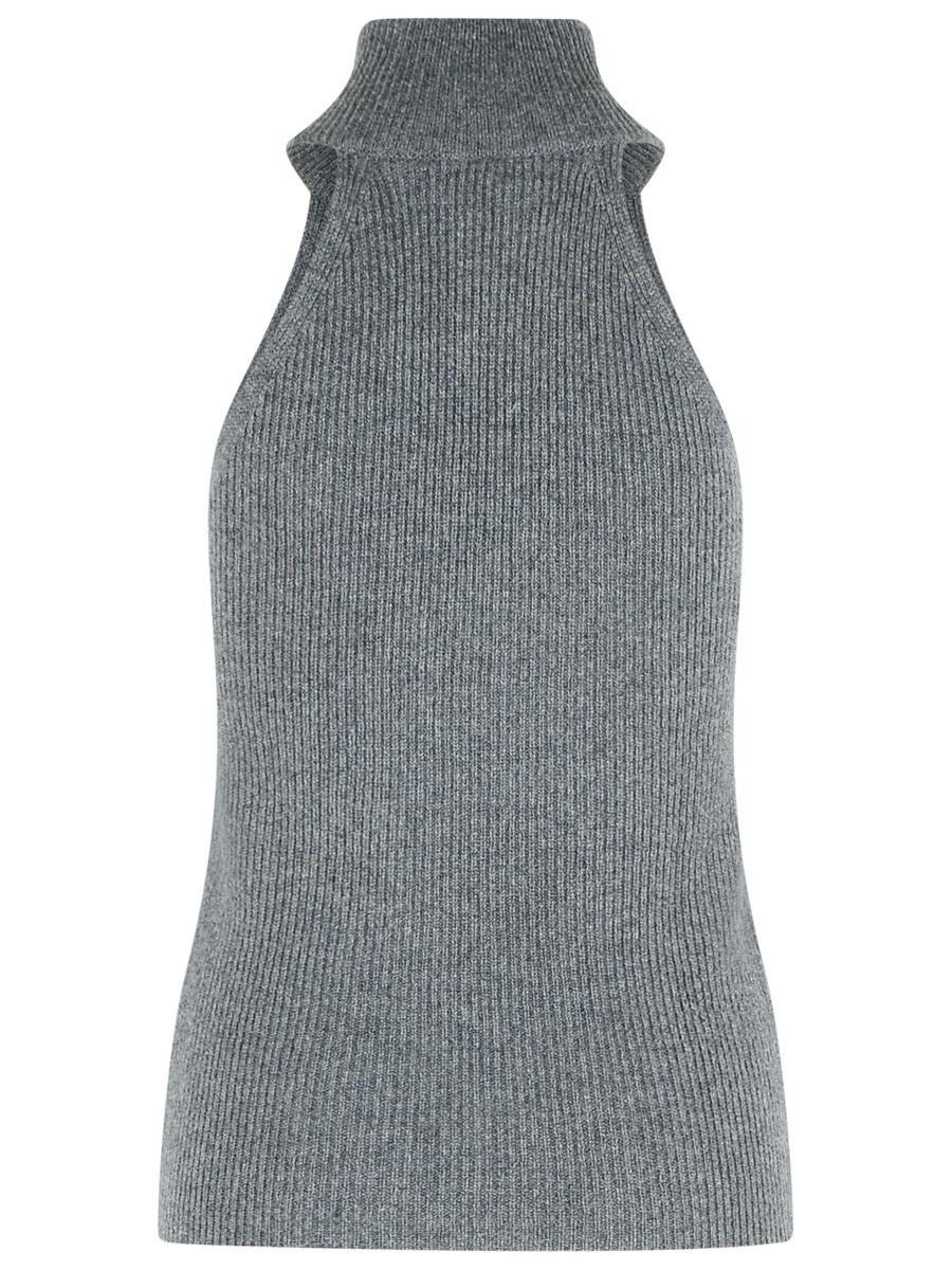 Lisa Yang 'Freya' Graphit-Kaschmir-Top