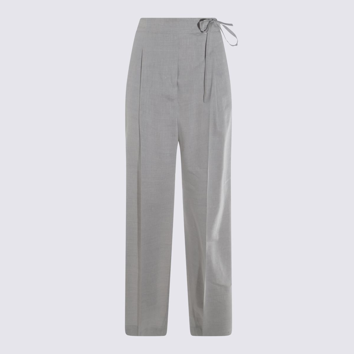 Eleventy – Graue Hose aus Leinen und Wolle