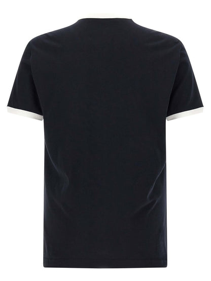 Dolce &amp; Gabbana Samt-Logo-T-Shirt