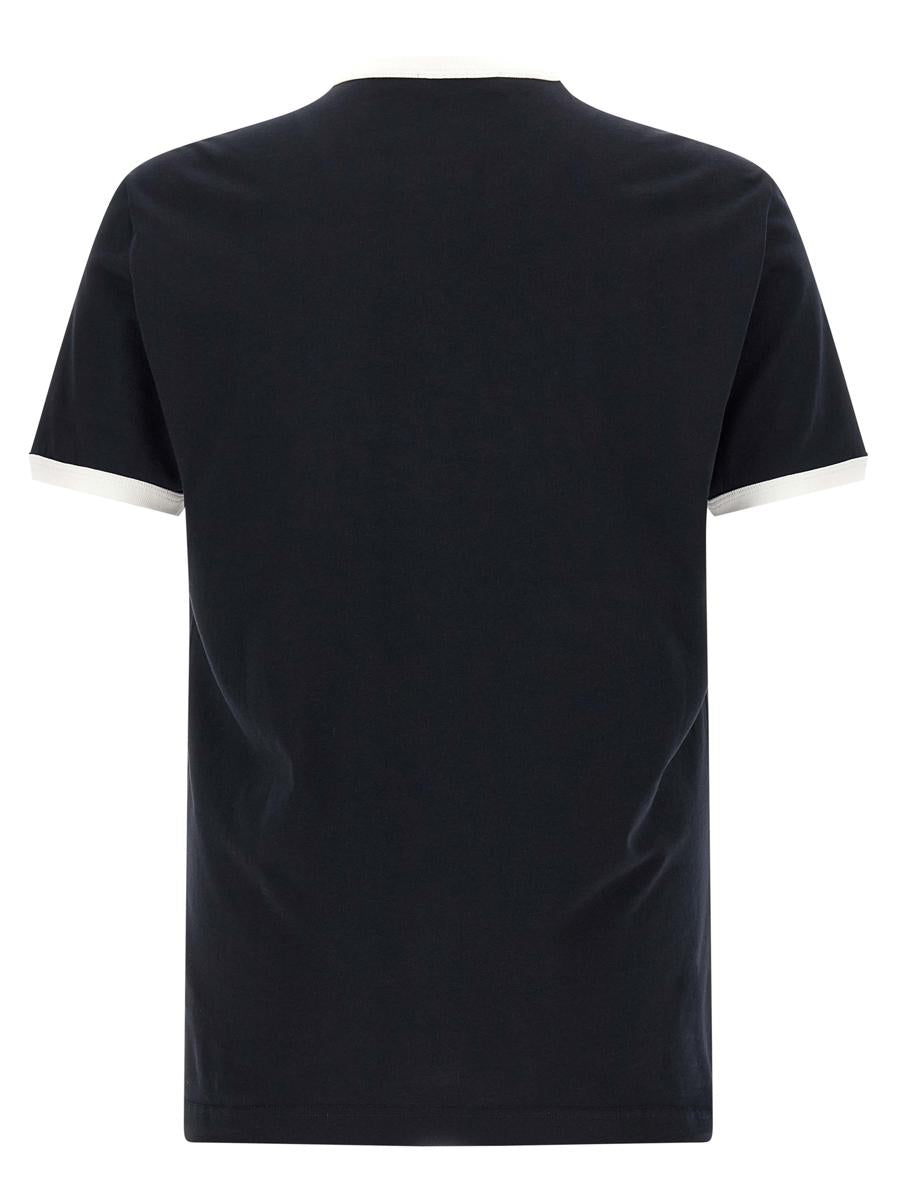 Dolce &amp; Gabbana Samt-Logo-T-Shirt
