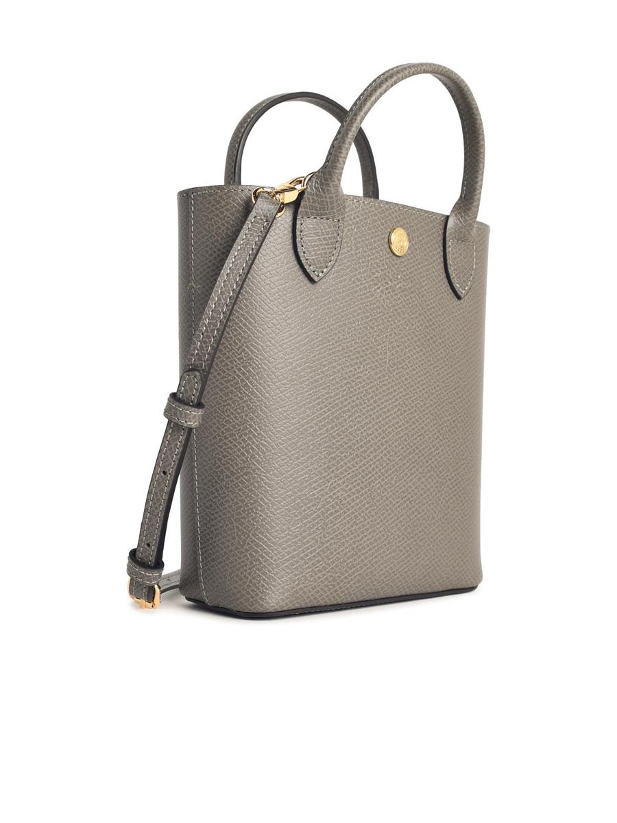 Longchamp „Xs Epure“ Wo graue Ledertasche
