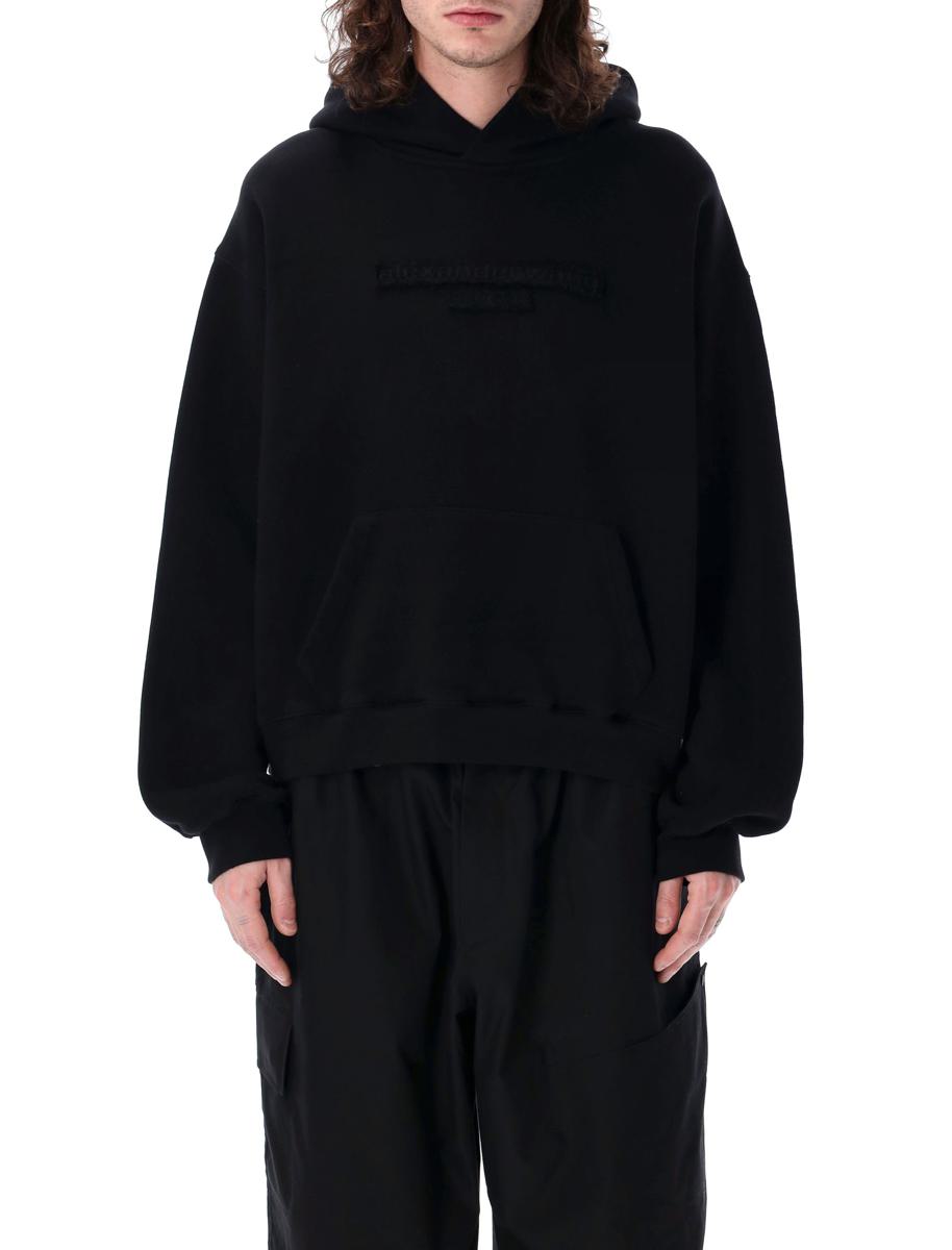 Alexander Wang – Kapuzenpullover mit Distressed-Logo
