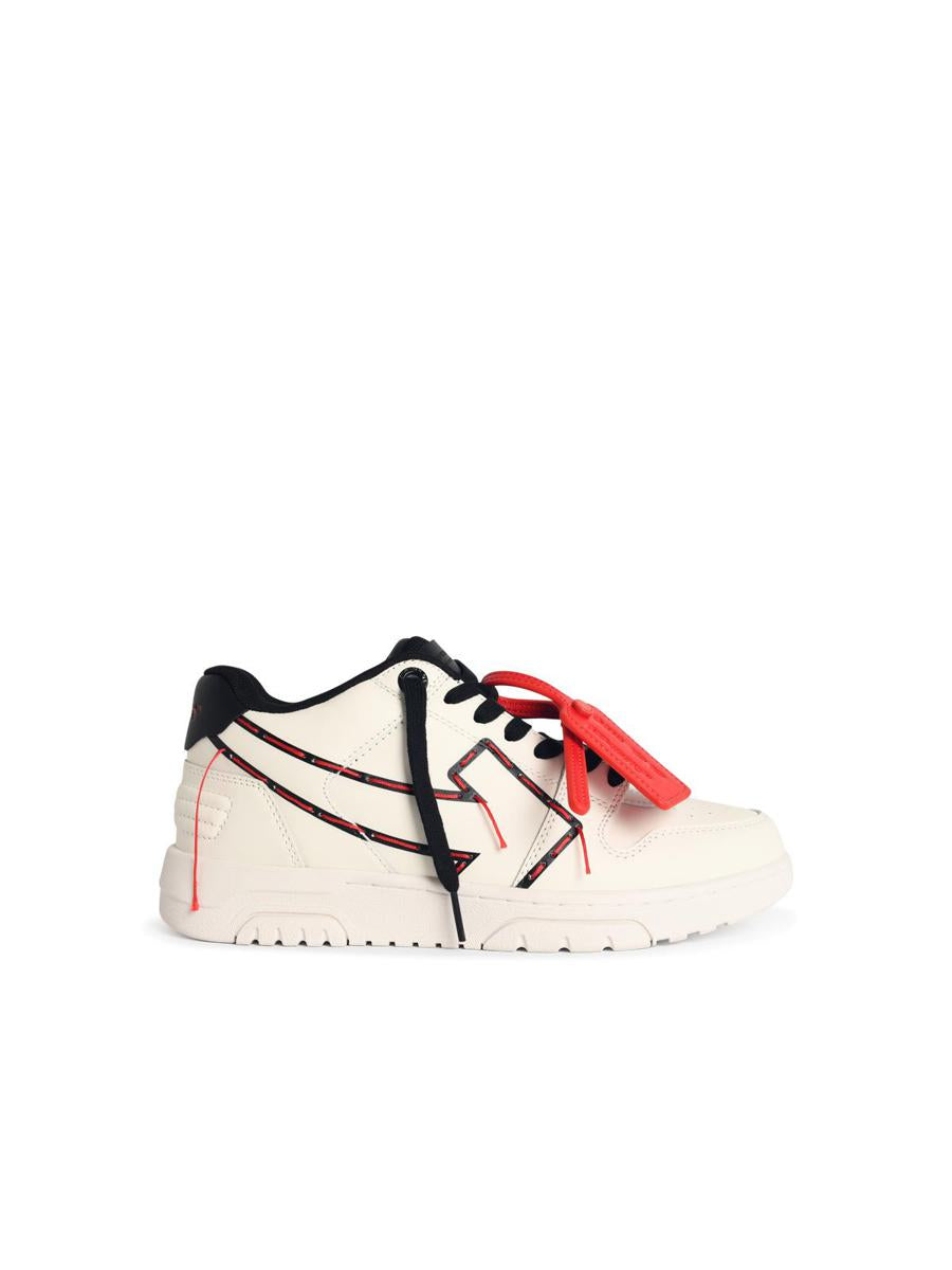Off-White – Weiße Sneakers mit „Ooo“-Print und -Stickerei