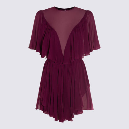 Twinset – Lilafarbenes Minikleid aus Viskose