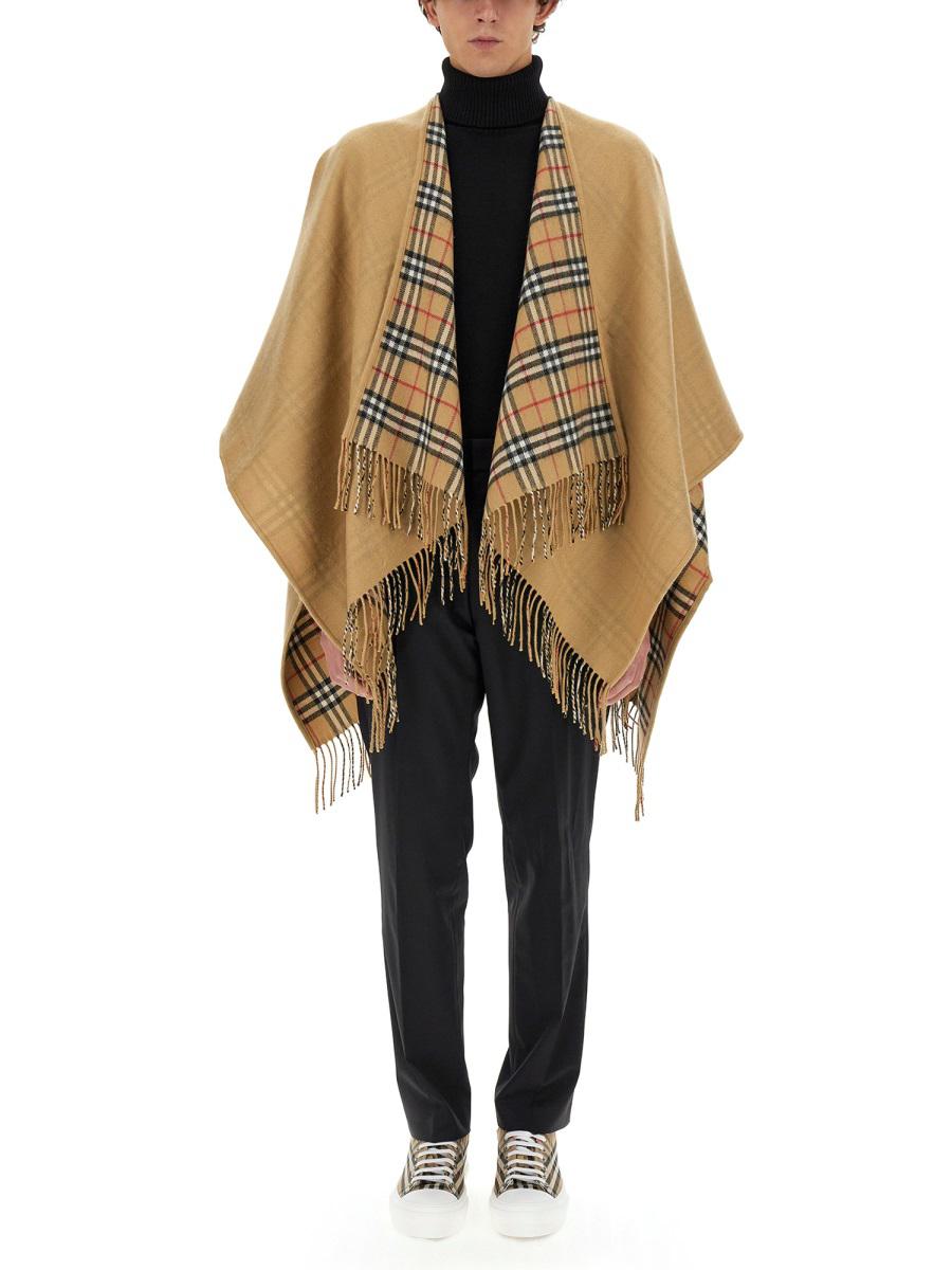 Burberry Mantella Reversibile im Lana-Karomuster