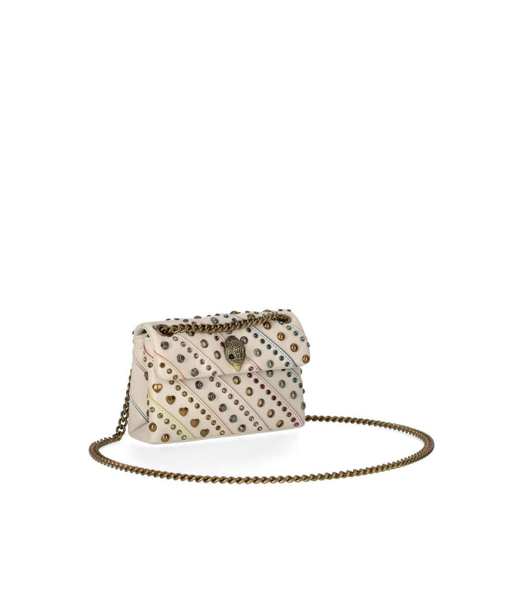 Kurt Geiger London – Kensington – Mini-Umhängetasche in Knochenoptik
