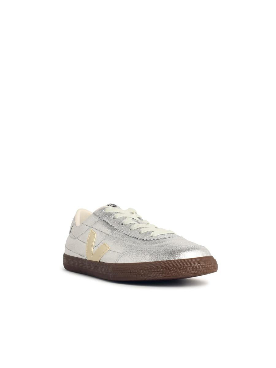 Veja 'Panenka' silberne OT-Ledersneaker