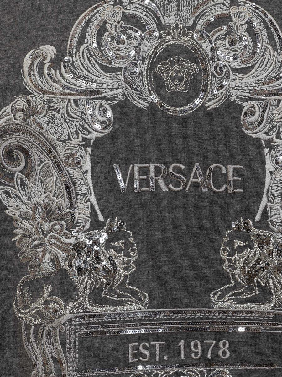Versace Versace – Cartouche – T-Shirt mit Pailletten