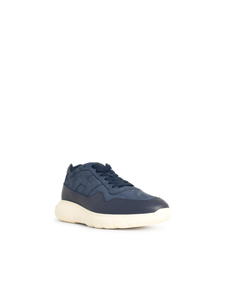 Hogan „Interactive3“ Marineblaue Ledersneaker