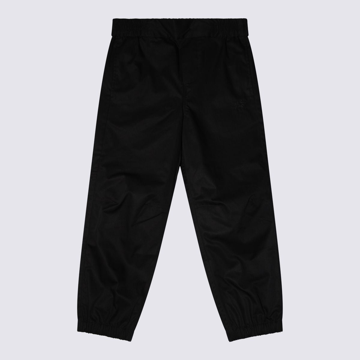 Burberry Kids Schwarze Baumwollhose