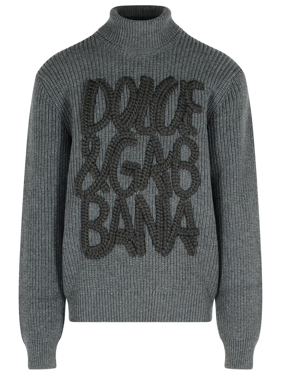 Dolce &amp; Gabbana I Grauer Pullover aus Schurwolle