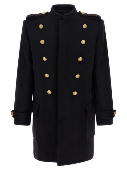 Balmain Abnehmbarer Plastronmantel