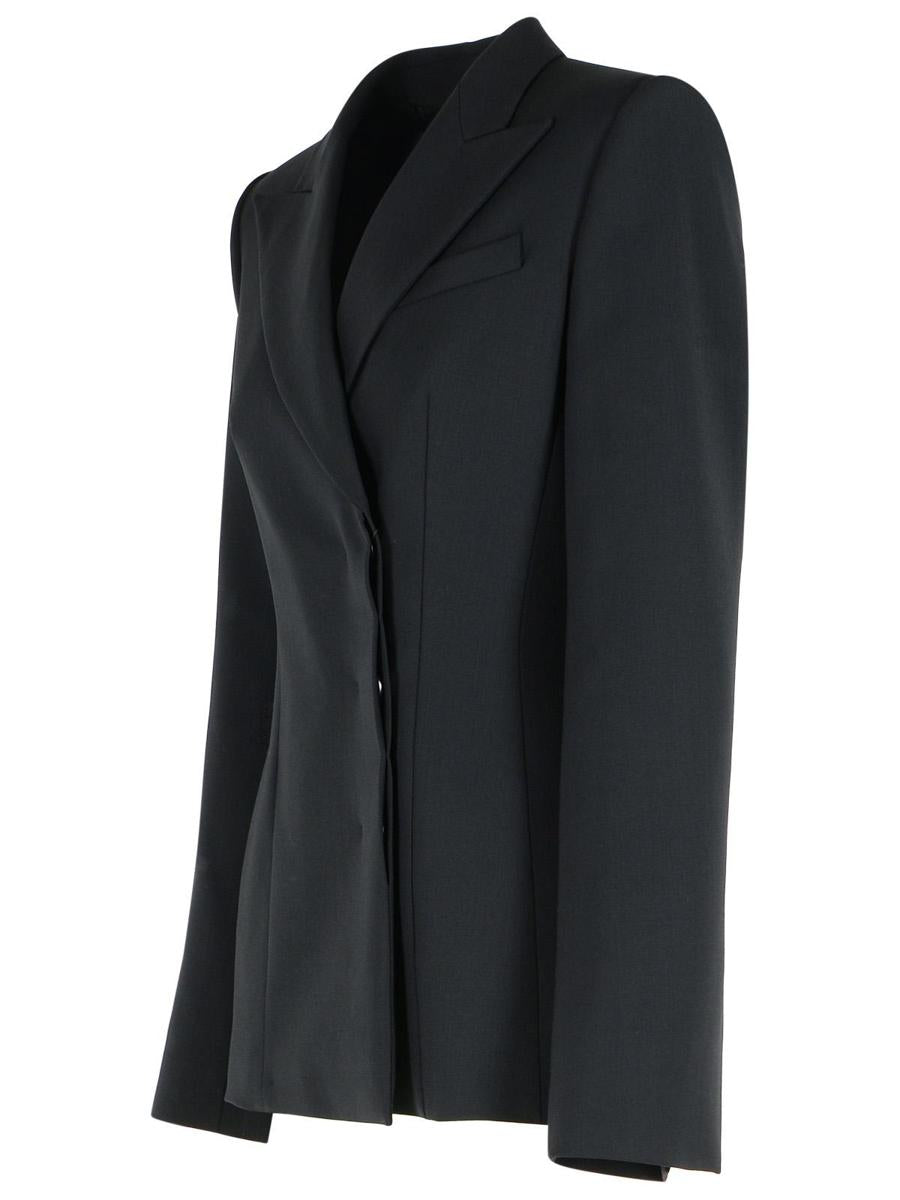 Sportmax „Cocco“ – Schwarzer Blazer aus Schurwolle
