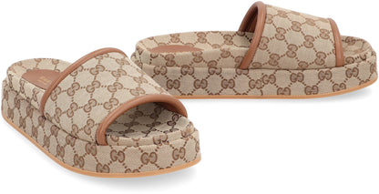 Gucci Original Slides aus GG-Stoff
