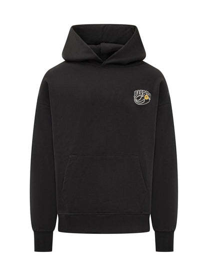 Barrow – Schwarzer Barrow-Kapuzenpullover mit Logo-Stickerei