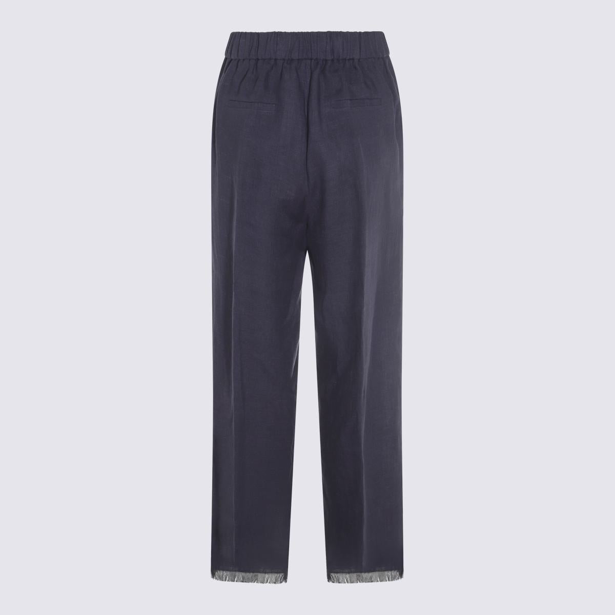 Antonelli Blaue Leinenhose