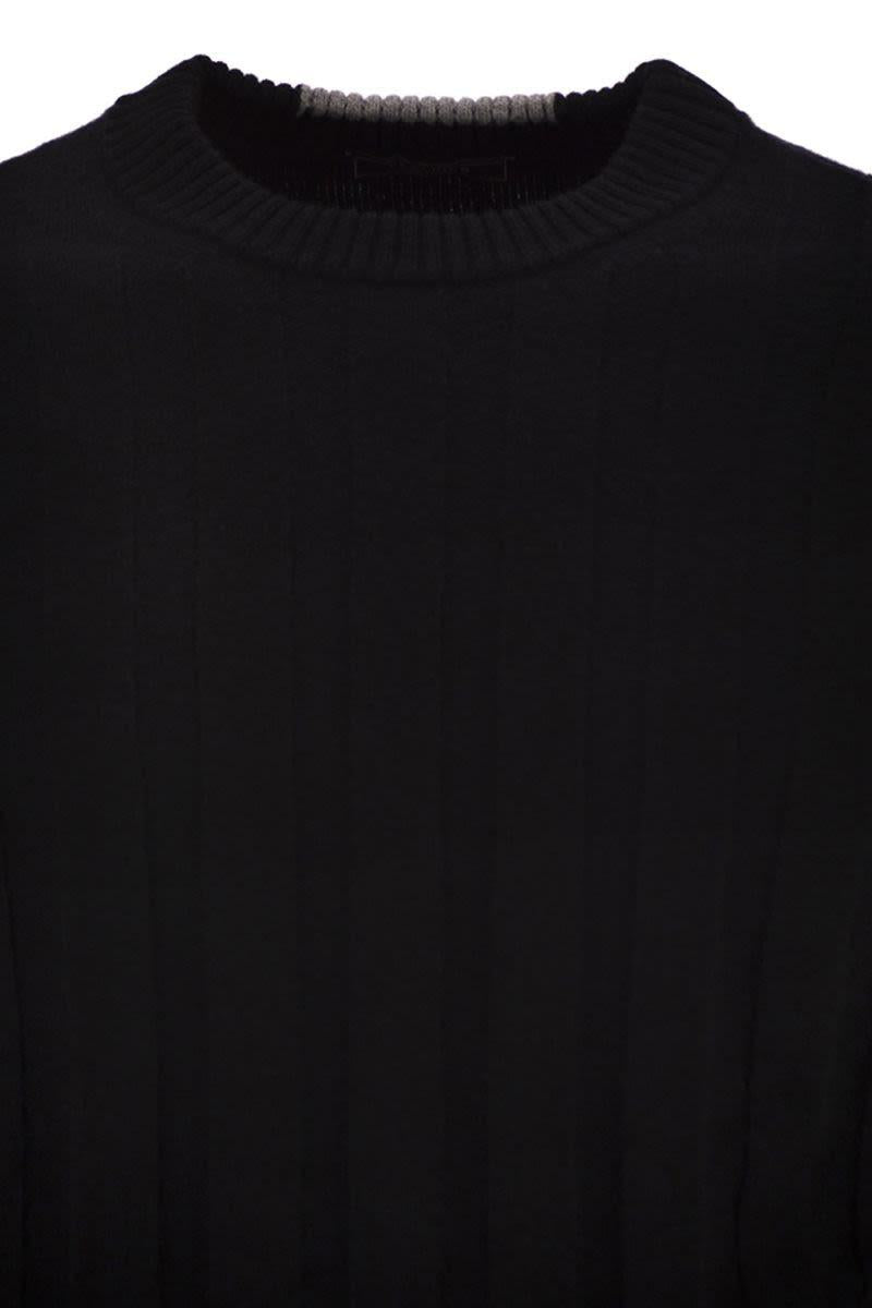 Gerippter Pullover aus Wolle und Kaschmir von Peserico