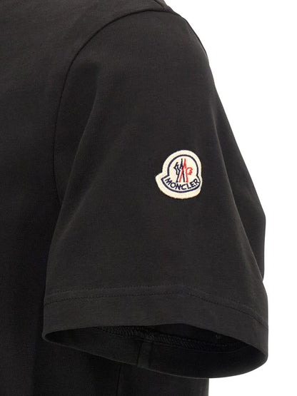 Moncler T-Shirt mit beflocktem Logo