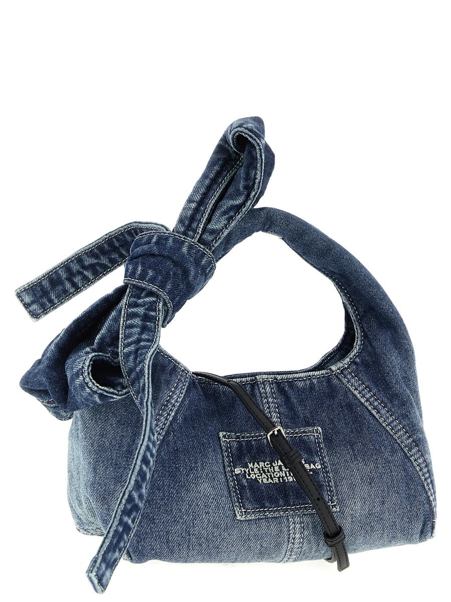 Marc Jacobs „The Bow Denim Mini Sack“ Handtasche