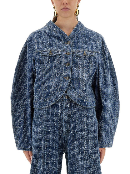 Rotate Birger Christensen Jacke mit runden Ärmeln