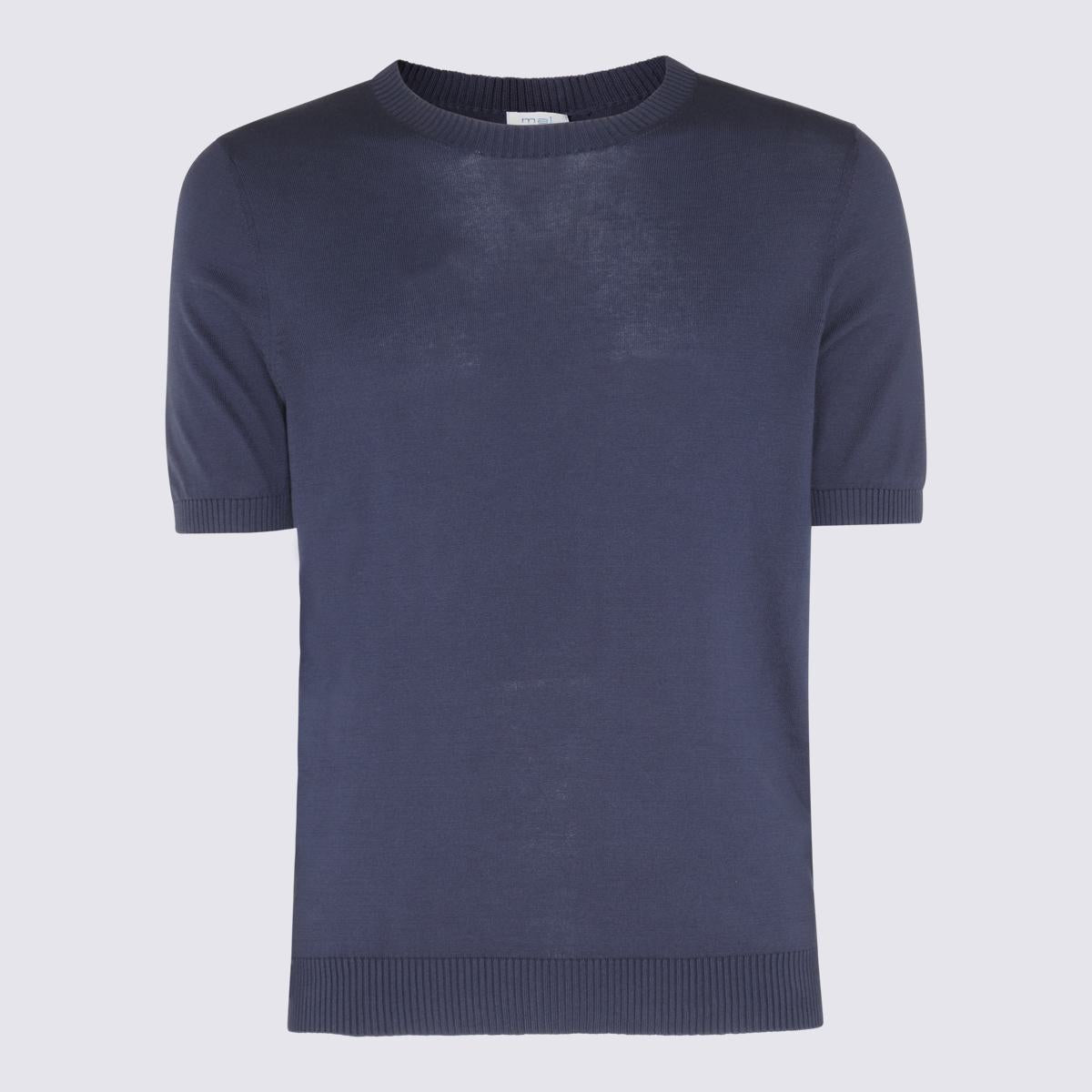 Malo Blaues Baumwoll-Sweatshirt