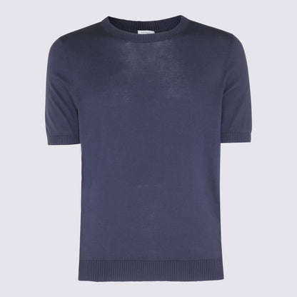 Malo Blaues Baumwoll-Sweatshirt