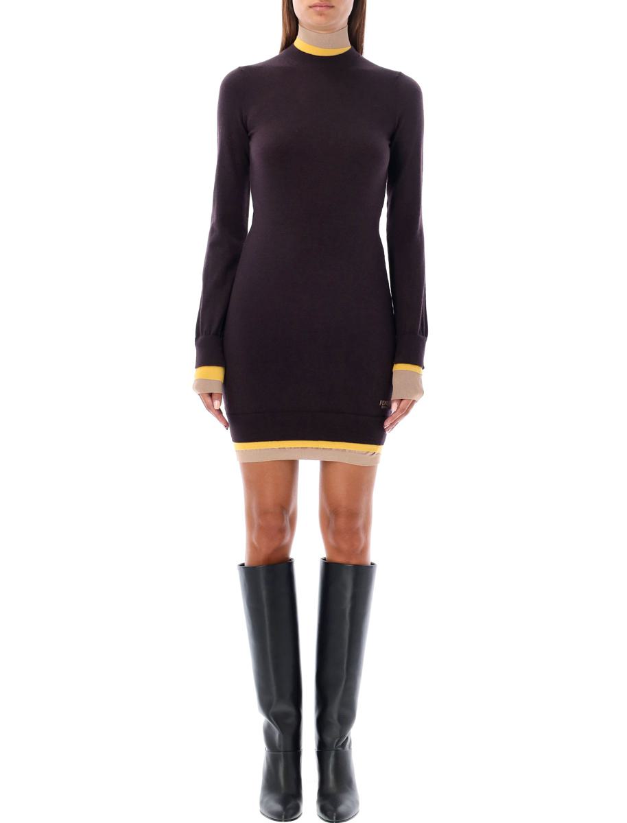Fendi Mehrlagiges Minikleid