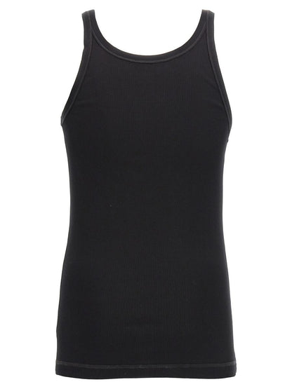 Tanktop mit Logo-Stickerei von Dolce &amp; Gabbana