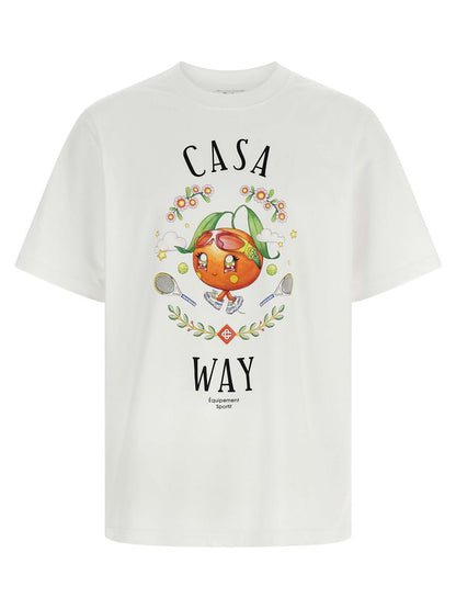 Casablanca T-Shirt „Casa Way Orange Mascot“