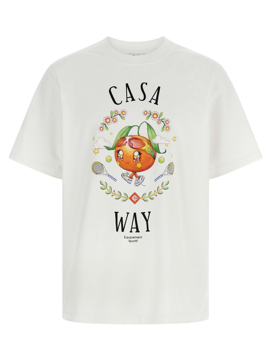 Casablanca T-Shirt „Casa Way Orange Mascot“