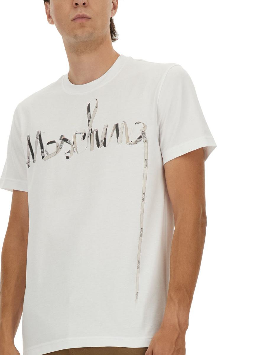 Moschino bedrucktes Baumwoll-T-Shirt