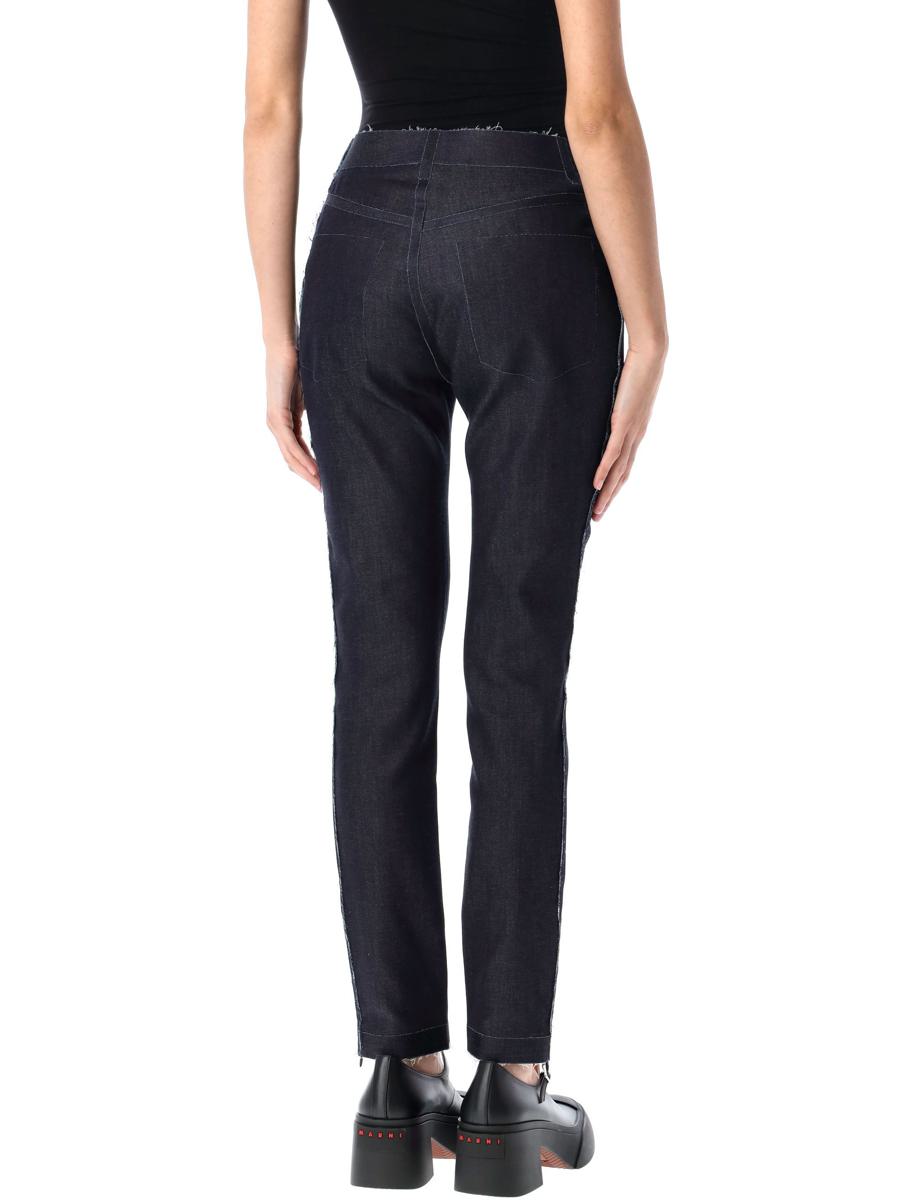 Marni Stretch-Denim-Hose aus Trompe-l‘œil