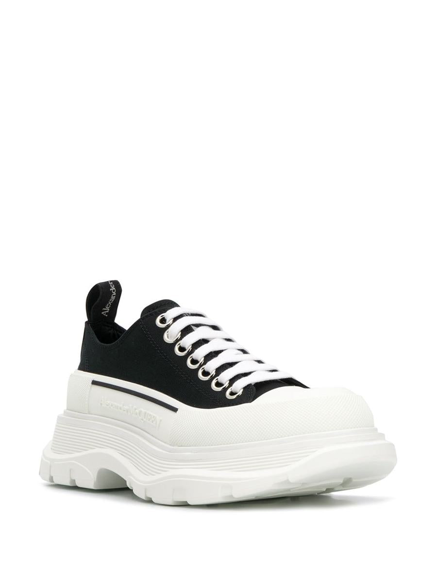 Alexander McQueen – Sneakers aus glattem Canvas mit Gummisohle