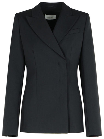 Sportmax „Cocco“ – Schwarzer Blazer aus Schurwolle
